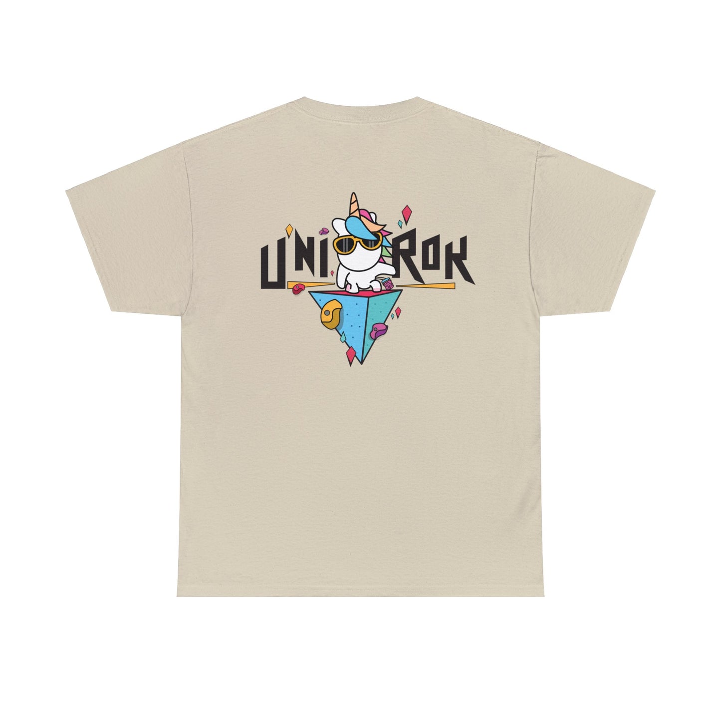 Unirok Tee | Printed T-Shirt Unisex | Rock Climbing | High quality, funny shirt (design by Hollie N.)