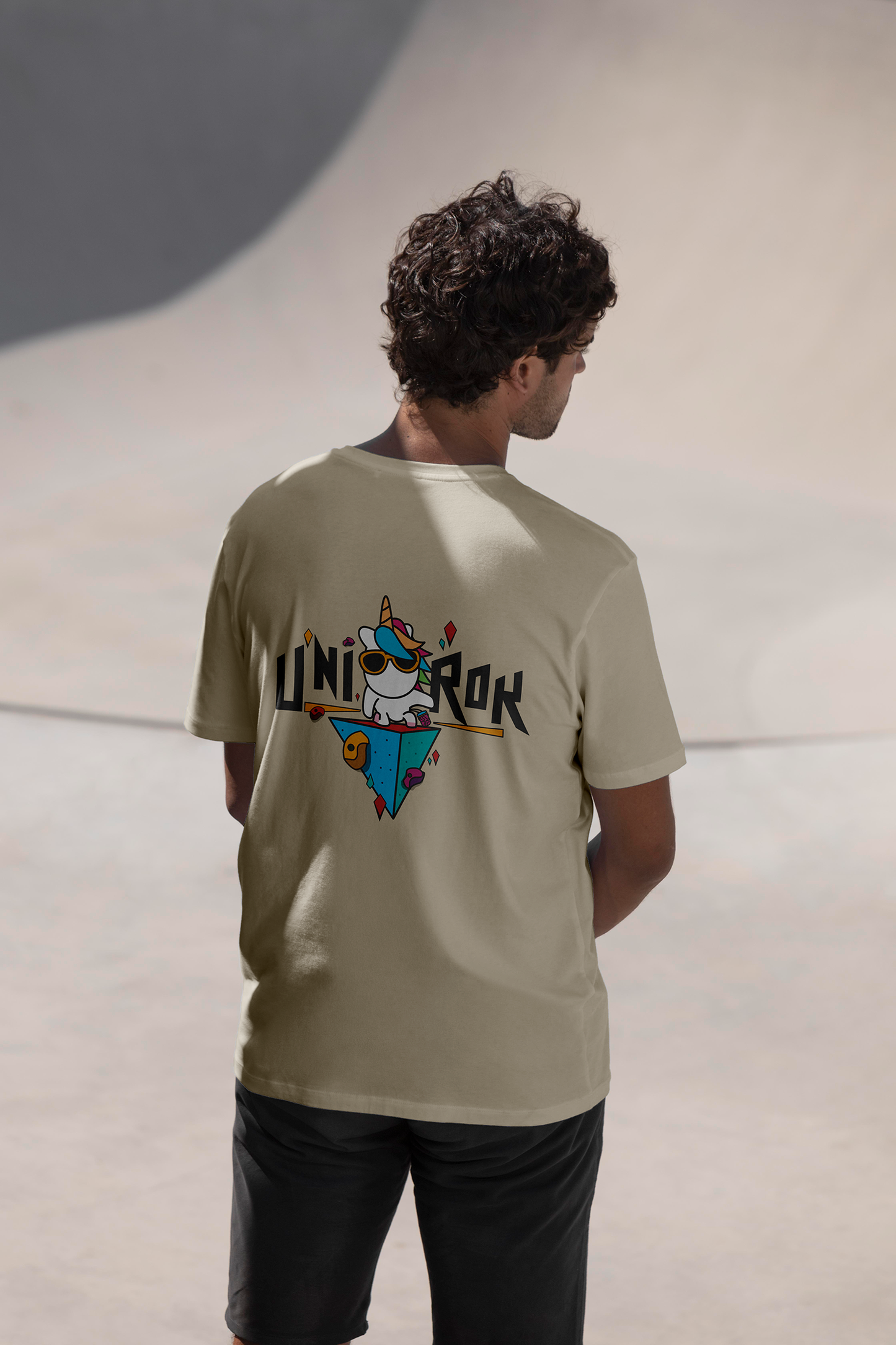 Unirok Tee | Printed T-Shirt Unisex | Rock Climbing | High quality, funny shirt (design by Hollie N.)